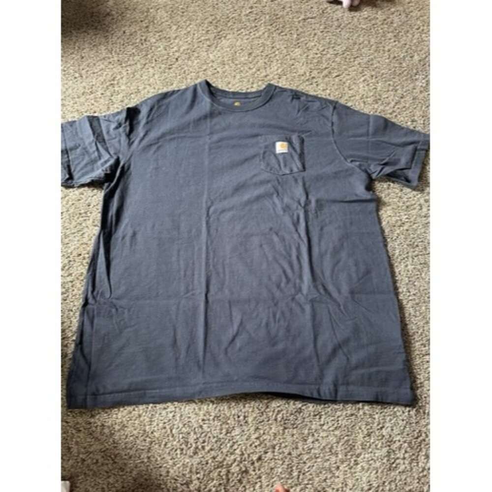 Carhartt Orginal Fit Gray Crew Short Sleeve Big & Tall Size 3XL Pocket Cotton